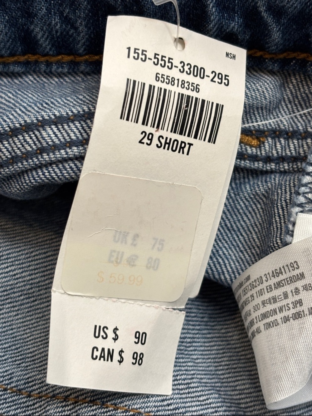 NWT Abercrombie & Fitch High Rise Taper Jeans Blue Medium Wash Size 8 Short - Picture 12 of 13
